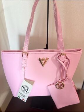 NWT Valentino Orlandi V-4004 Baby Pink Tote Set – Made in Italy